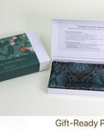 Ottoman Style Silk Scarf: Blue Floral Mulberry Silk Shawl - Musilin Headband