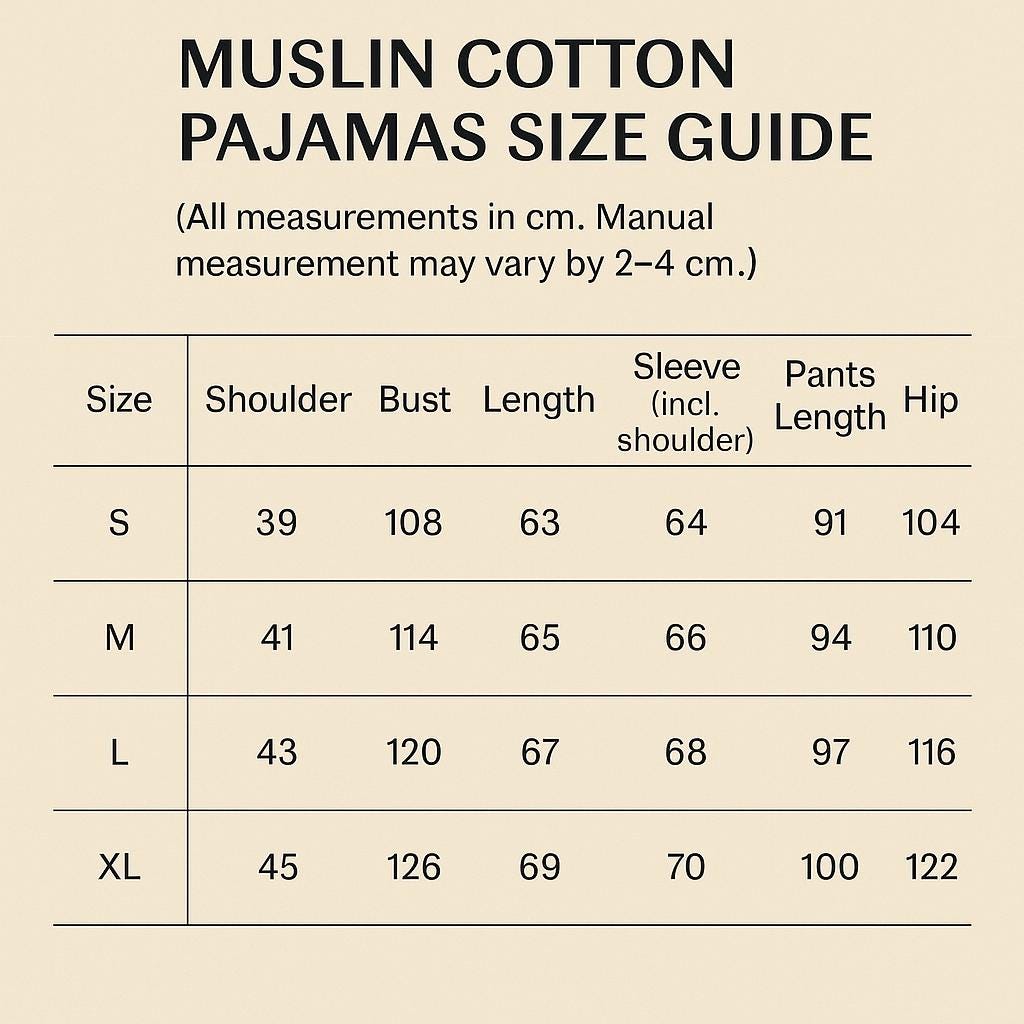 Muslin Cotton Pajamas Set for Women | 100% Cotton Gauze Loungewear with Embroidered Sleeves | Breathable Homewear | Christmas Sleepwear Gif