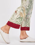 Luxury Satin Silk Pajama Set: Floral Long Sleeve Sleepwear, Christmas Party Pyjamas