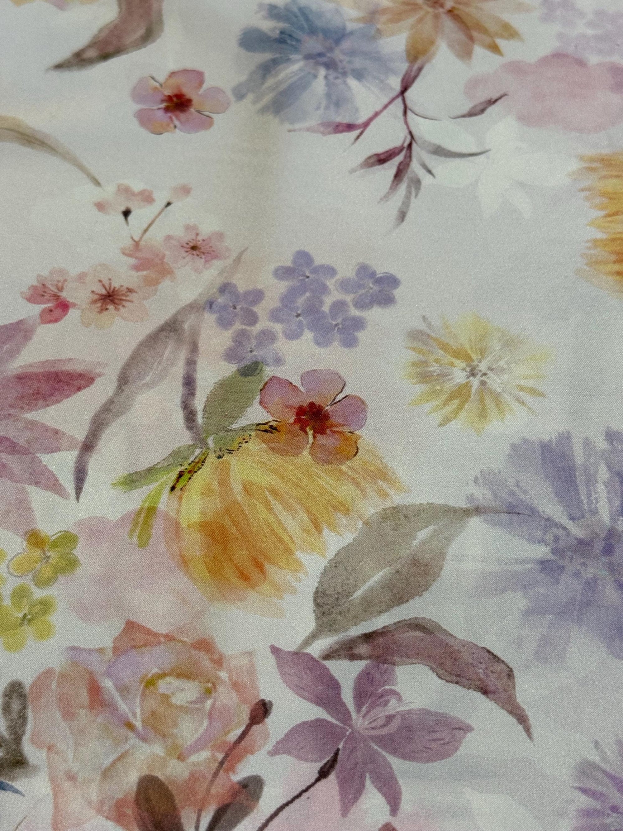 Luxury 100% Silk Pillowcase | Floral Vintage Cottagecore Pillow Cover | Envelope Closure | Farmhouse Shabby Chic Bedding | Gift for Mother