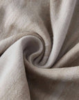 Neutral Long Robe Dress for Women | Soft Cotton Loungewear with Frayed Cuffs | Relaxed Homewear | Elegant Minimalist Gift