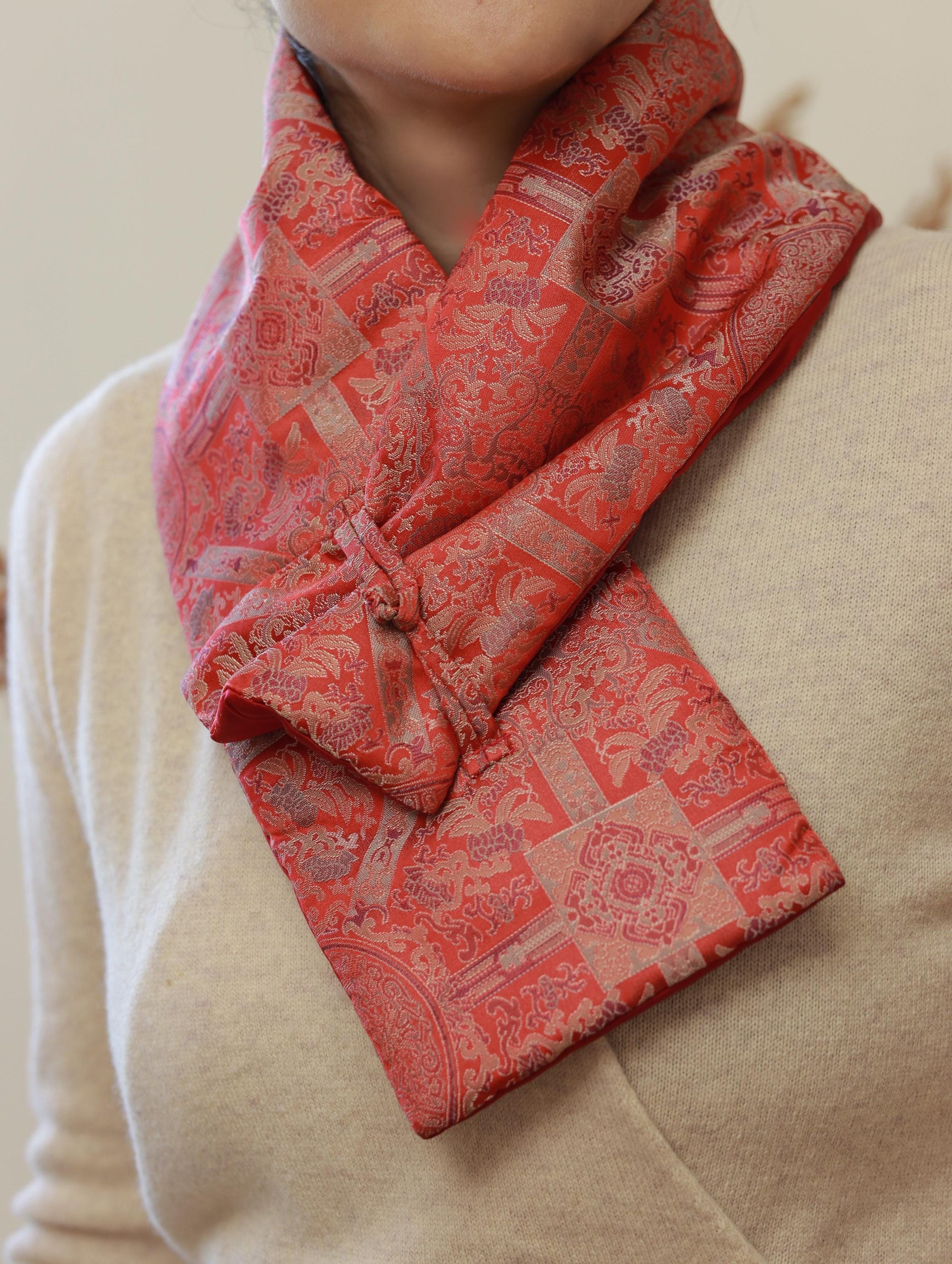Handmade Song Brocade Silk Scarf