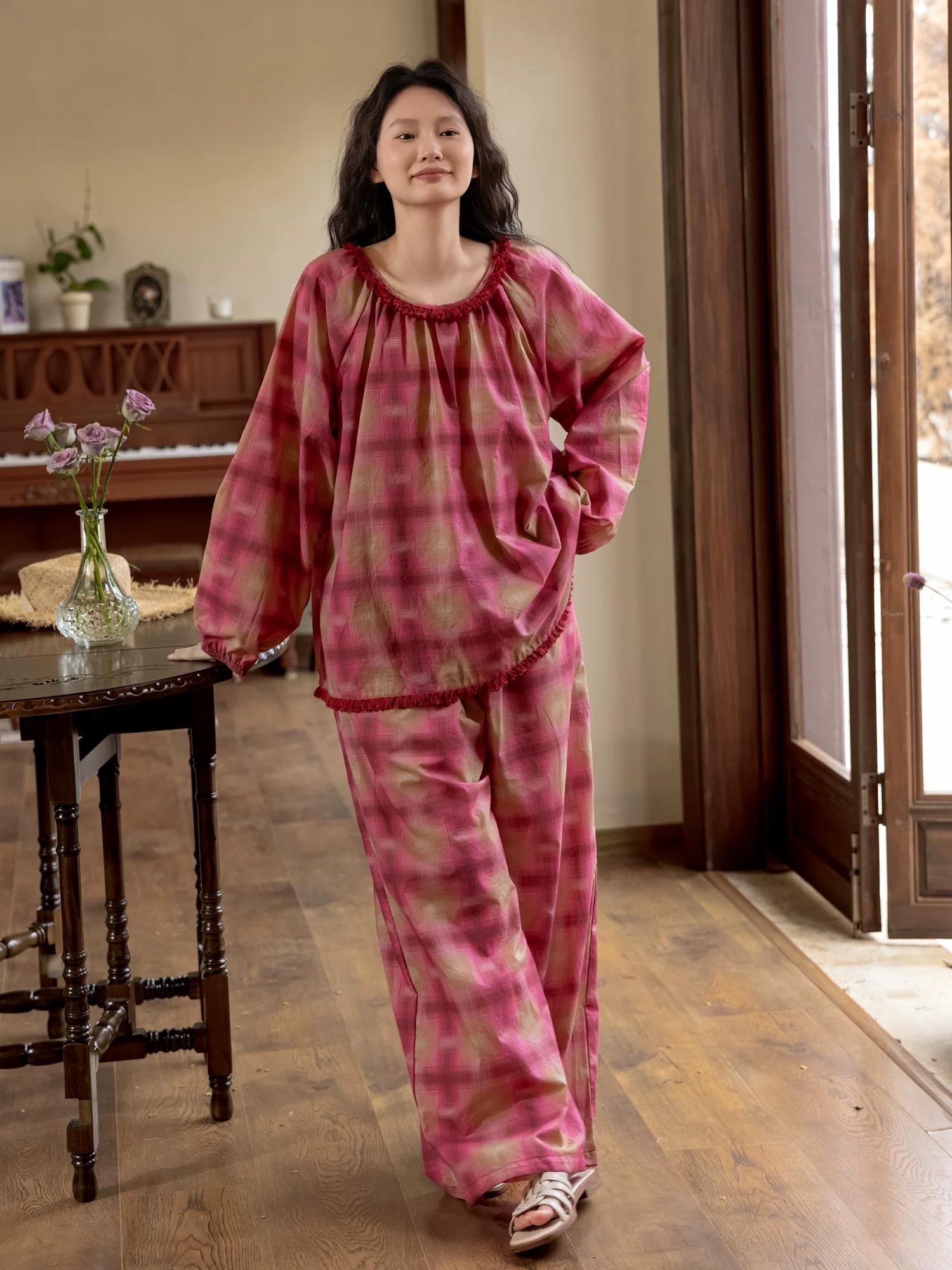 Bamboo Cotton Pajama Set for Mom and Daughter – Matching Family Christmas Pajamas , Soft Breathable Sleepwear for Women and Kids