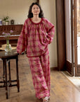 Bamboo Cotton Pajama Set for Mom and Daughter – Matching Family Christmas Pajamas , Soft Breathable Sleepwear for Women and Kids