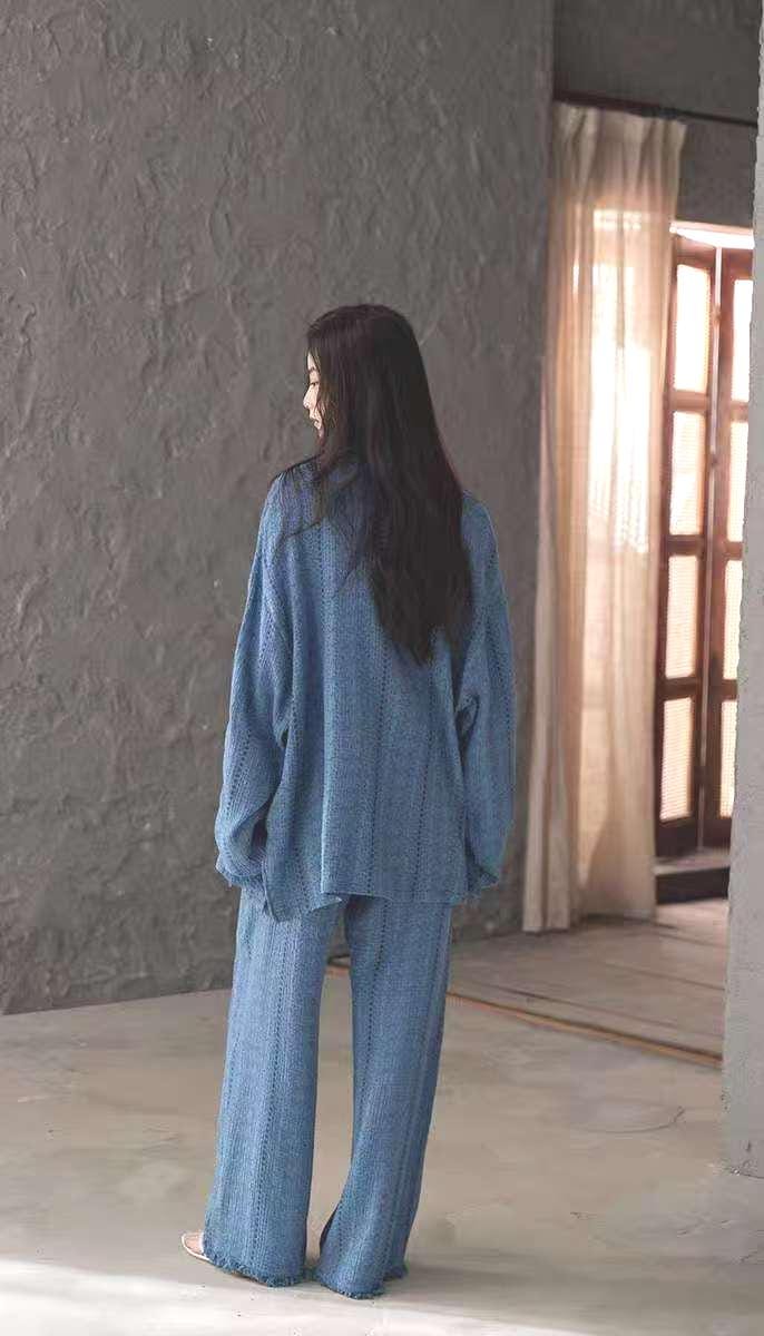 Gauze Cotton Pajamas Set for Women | Zen Meditation Outfit | Soft Breathable Loungewear | Relaxed Homewear | Gift for Her