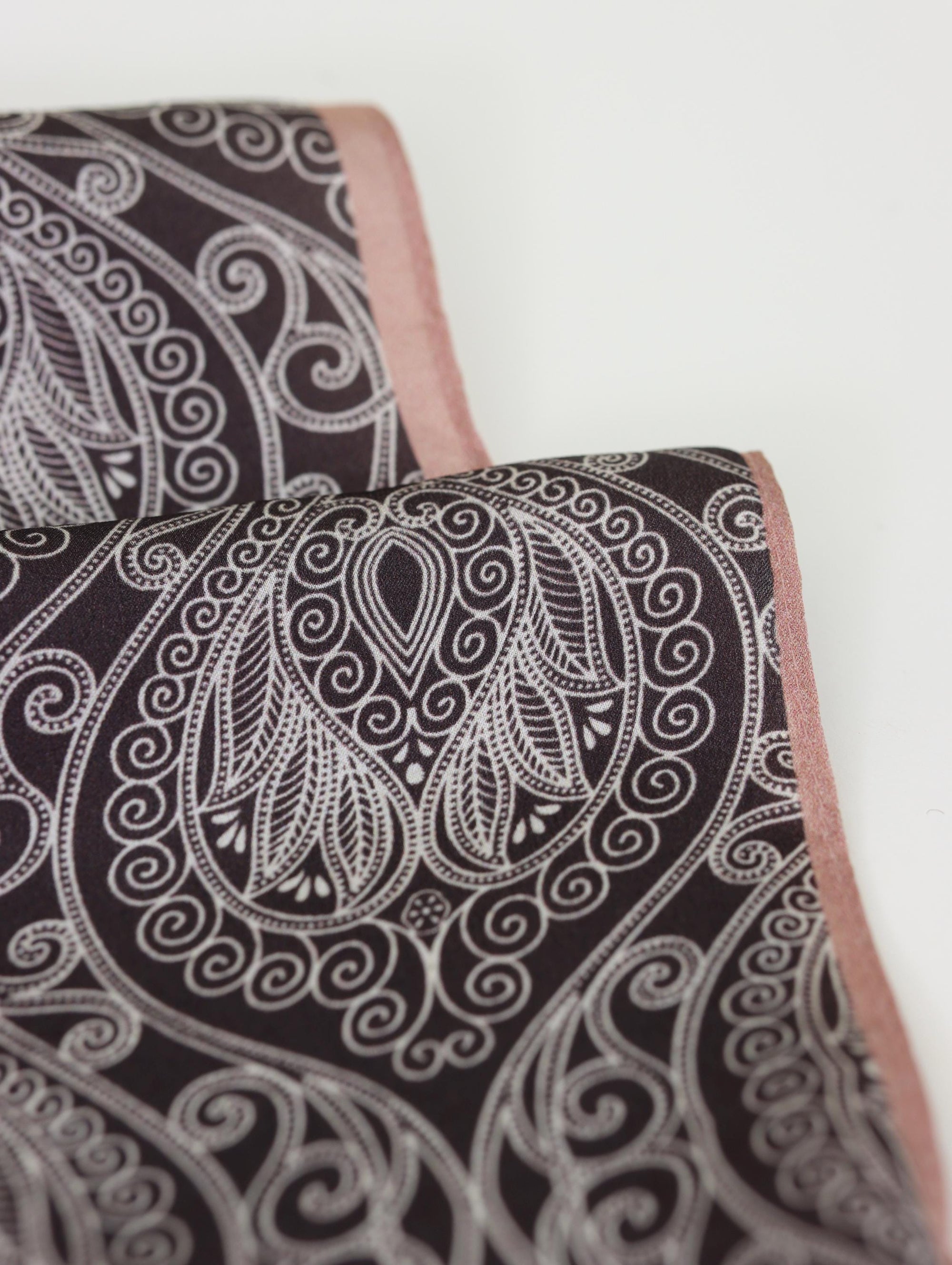 Mulberry Silk Scarf with Scarf Ring - Vintage Style Bandana