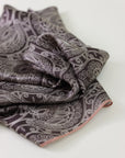Mulberry Silk Scarf with Scarf Ring - Vintage Style Bandana