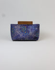 Handmade Silk Handbag with Wooden Clasp | Natural Dyed Xiangyun Silk Persimmon Print Crossbody | Oriental Heritage Evening Purse