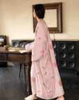 Bamboo Fibre Cotton Embroidered Loungewear Bamboo Cotton/Breathable Winter Pajamas