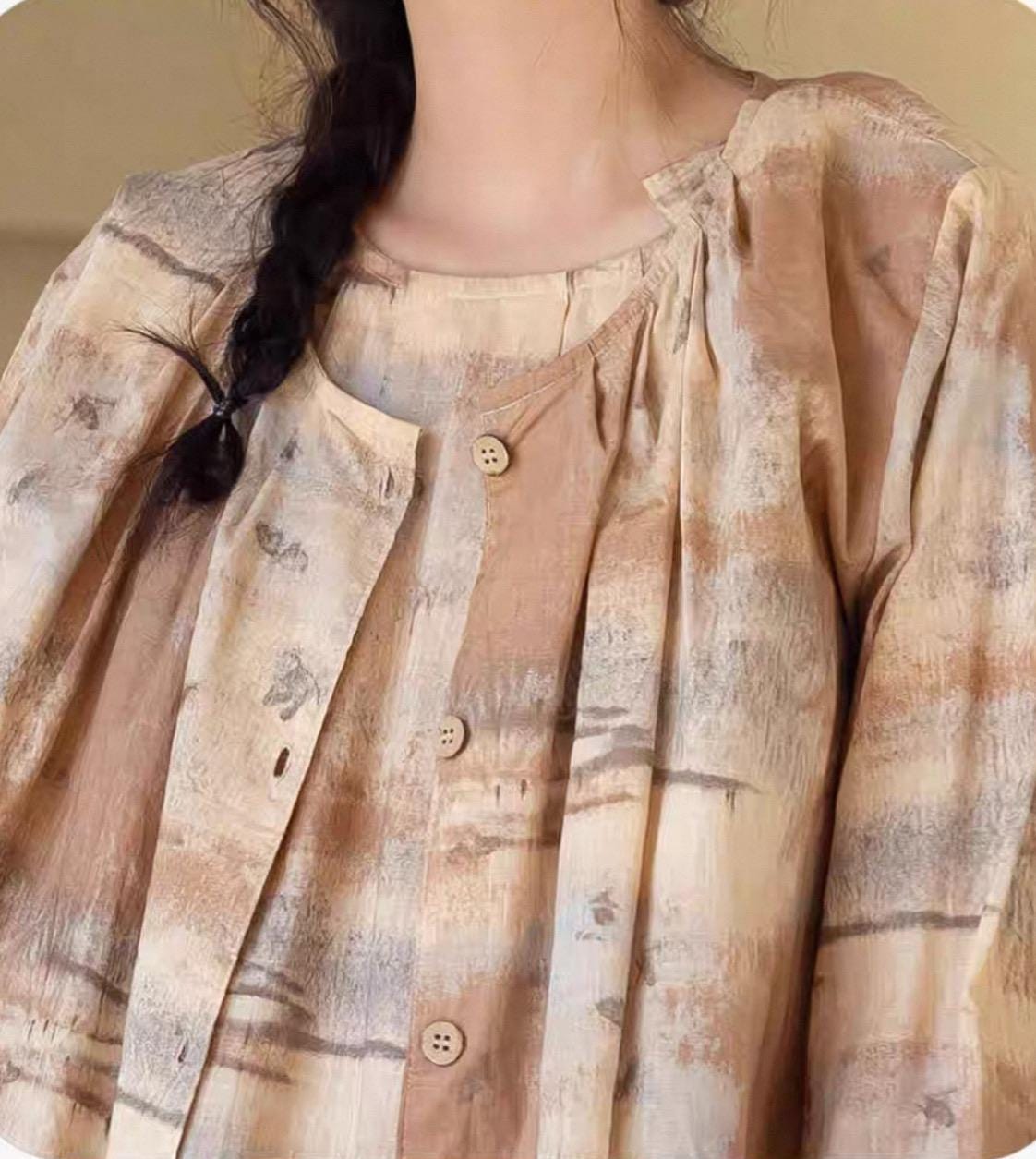 Soft Bamboo Cotton Kimono Pajama Set, 3 Piece Women’s Tie Dye Loungewear
