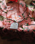Luxury Silk Blend Christmas Pyjama Set Women – Personalised Message Tag & Gift Box – Floral Tiger Print Satin PJs Christmas Present for Her