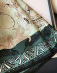 Mulberry Silk Scarf with Scarf Ring - Vintage Style Bandana
