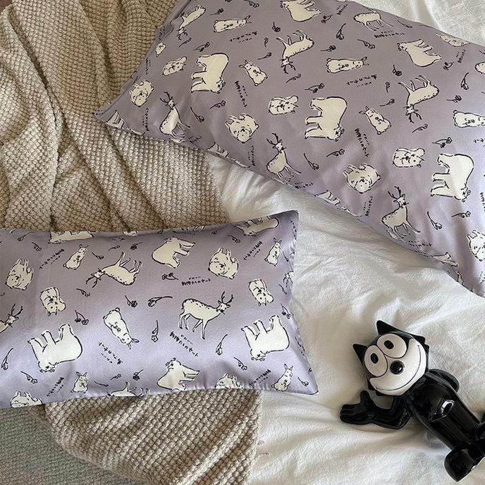 Children's Silk Pillowcase 30*50CM Envelope shape Silk Pillow case for both Adult and Child Size Creative Gift for New Home Owner