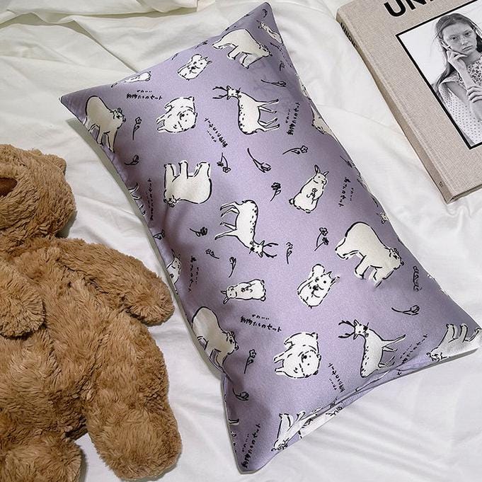 Children's Silk Pillowcase 30*50CM Envelope shape Silk Pillow case for both Adult and Child Size Creative Gift for New Home Owner