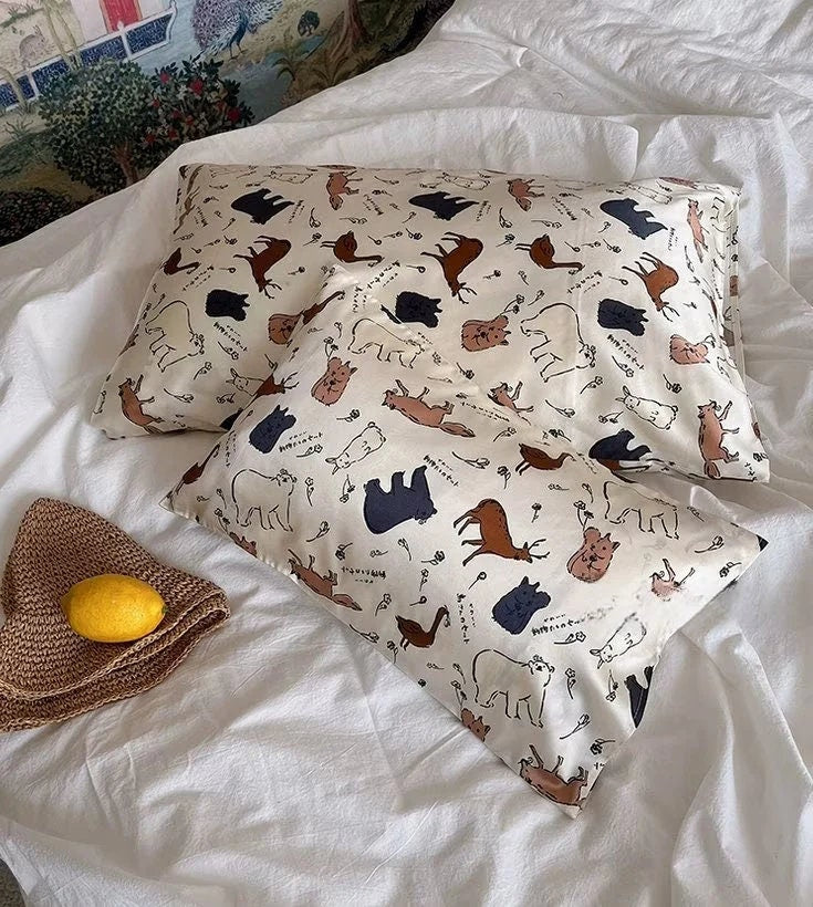 Children Silk Pillowcase Family Set with Child and Adults Size - Soft Pure Silk Pillow Case Gift For New Mum Gift For Newborn Babies