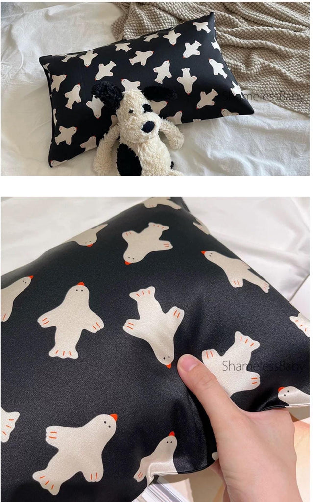Mulberry Silk Baby Pillowcase: Animal Print Bedding, Hypoallergenic