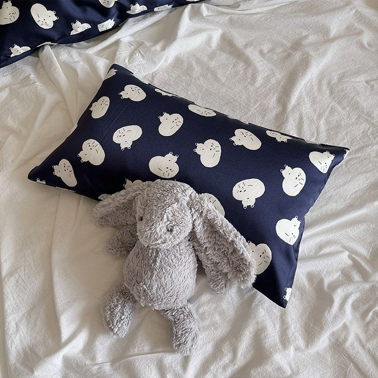 Mulberry Silk Pillowcase for Children and Adults Two Size Option Animal Pattern Silk Pillow Case for New Babies Gift for New Parents