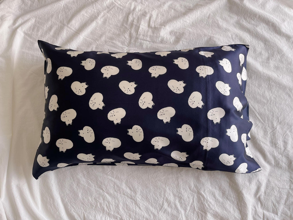 Mulberry Silk Pillowcase for Children and Adults Two Size Option Animal Pattern Silk Pillow Case for New Babies Gift for New Parents