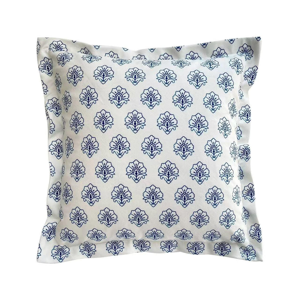 Blue and White Cushion Cover, Chinoiserie Throw Pillow Cases, Oriental Sofa Bed Pillows, French Country Decorative Set, Christmas Gift Décor