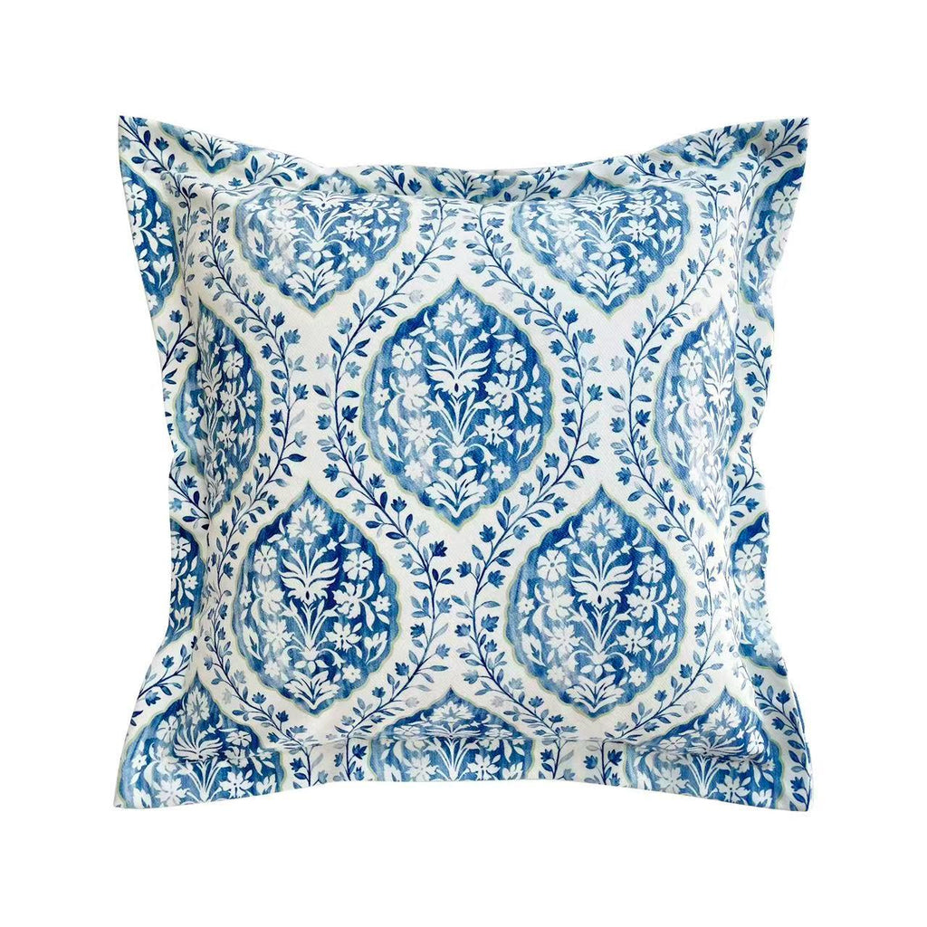 Blue and White Cushion Cover, Chinoiserie Throw Pillow Cases, Oriental Sofa Bed Pillows, French Country Decorative Set, Christmas Gift Décor