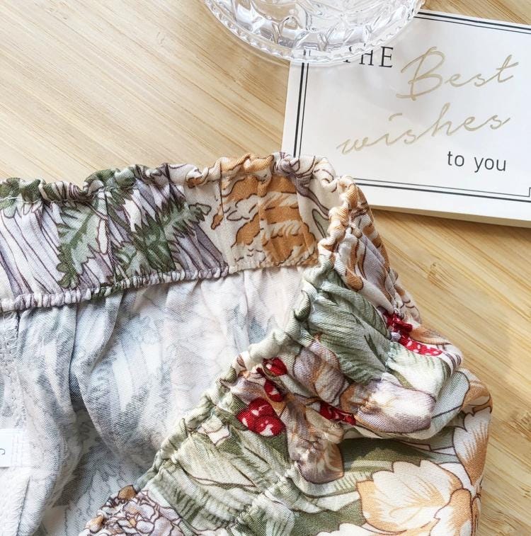 Luxury Satin Silk Pajama Set: Floral Long Sleeve Sleepwear, Christmas Party Pyjamas