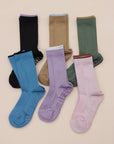 Pink Pilates compression socks for women by Lian Loungewear, non-slip yoga and barre socks with arch support and stable fit.