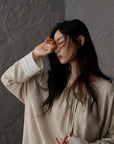 Lian Loungewear women's cotton pyjamas set featuring a relaxed fit, soft fabric, and comfortable loungewear style.