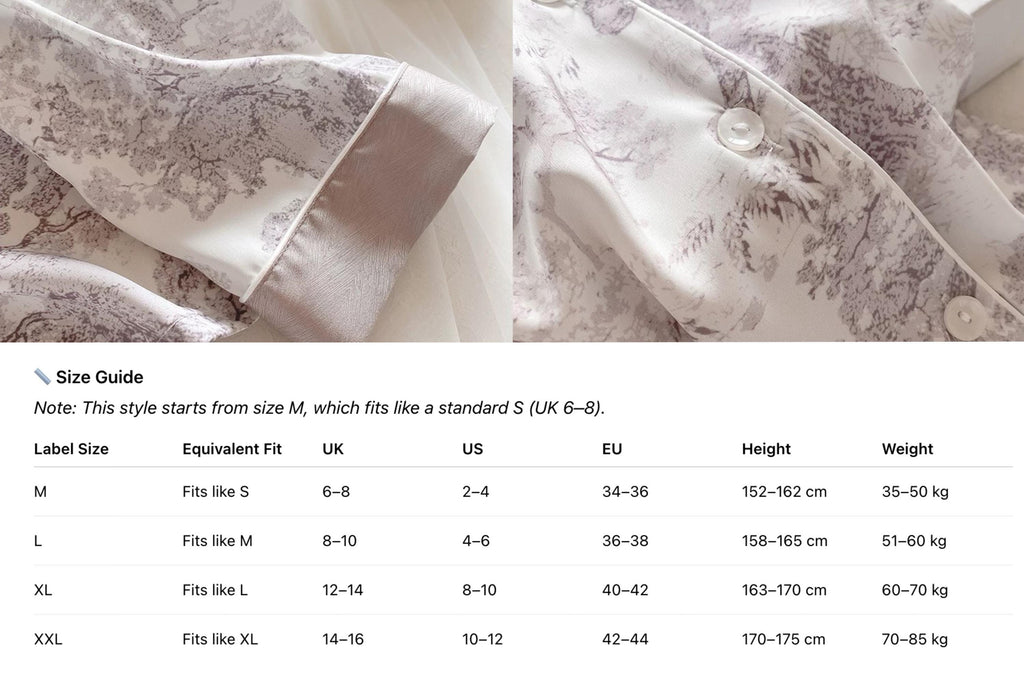 Luxury Silk Blend Pyjama Set for Women – Embroidered Loungewear Sleepwear Gift | Soft Breathable Two-Piece Cotton Silk PJs for Summer