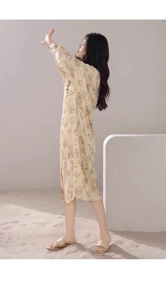 Luxurious silk pyjamas set with a charming Easter bunny design for a festive touch.