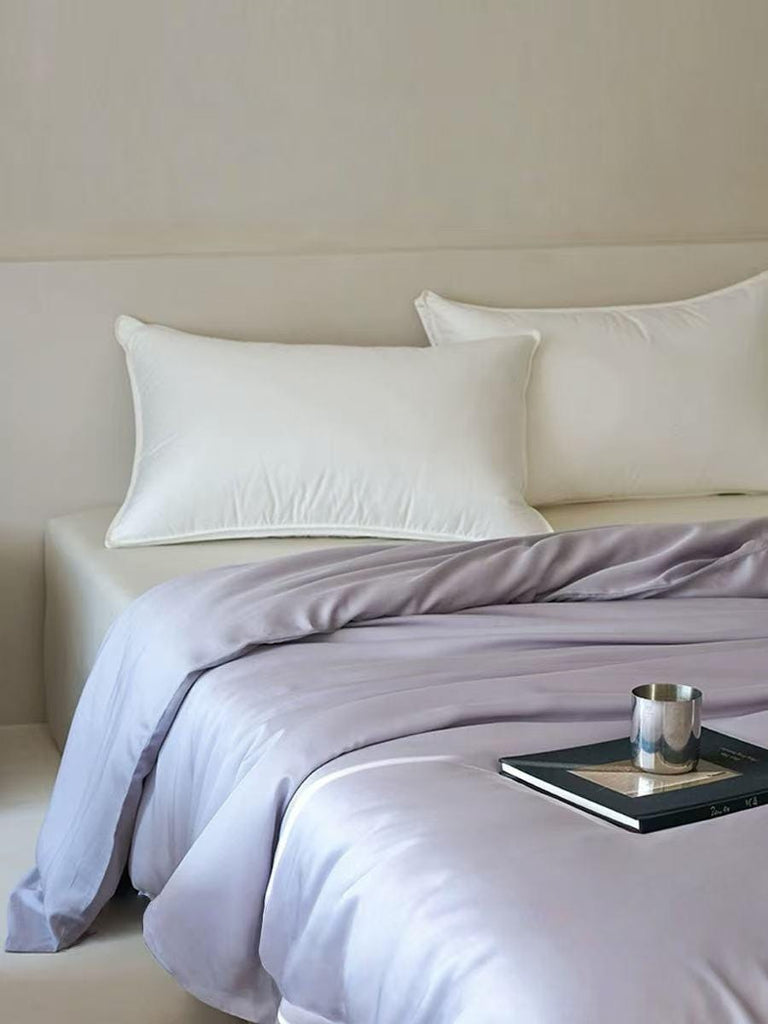 TENCEL Lyocell Duvet Cover and Pillowcase Set: Eucalyptus Fiber, Plant Based Silk Duvet