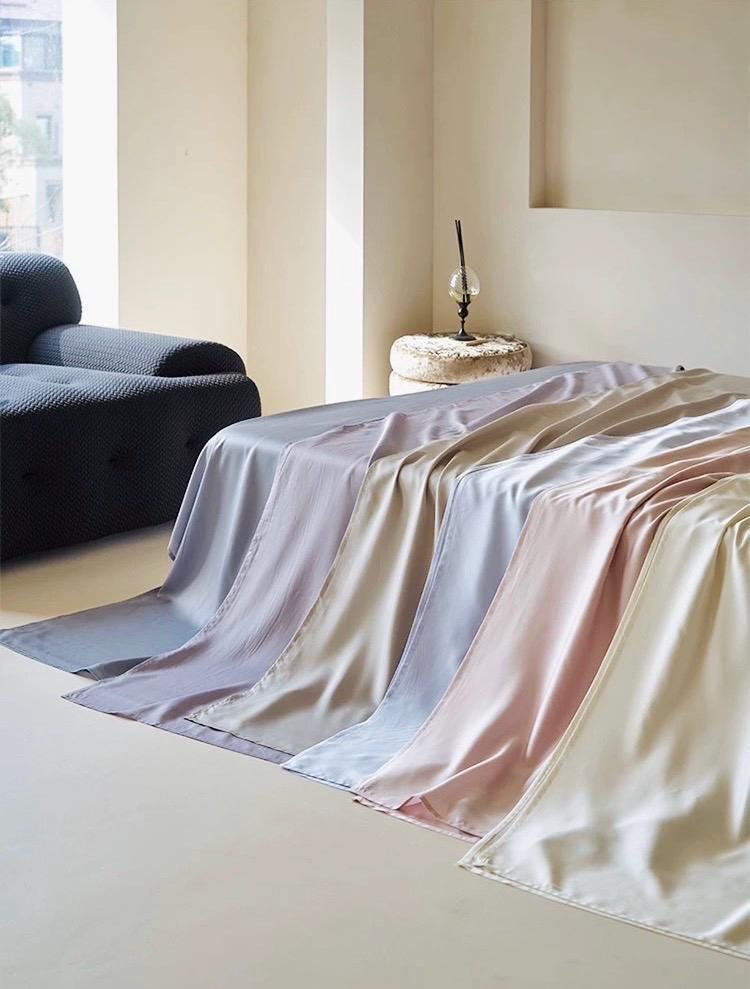 TENCEL Lyocell Bed Sheet: Eucalyptus Fiber, Cooling Luxury Bedding, Silk Feel Bedding