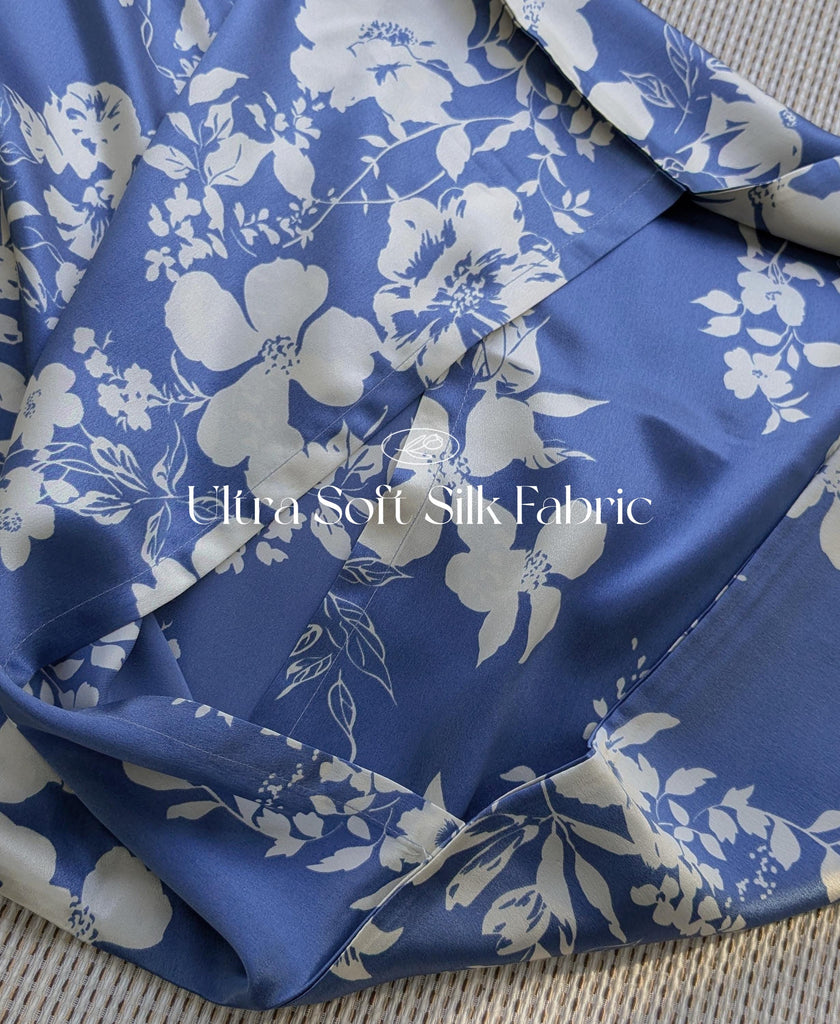 Luxury 100% Silk Pillowcase | Floral Vintage Cottagecore Pillow Cover | Envelope Closure | Farmhouse Shabby Chic Bedding | Gift for Mother