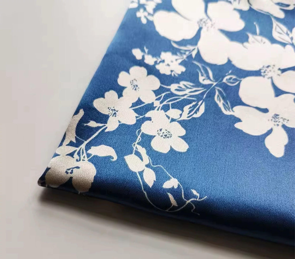 Luxury 100% Silk Pillowcase | Floral Vintage Cottagecore Pillow Cover | Envelope Closure | Farmhouse Shabby Chic Bedding | Gift for Mother