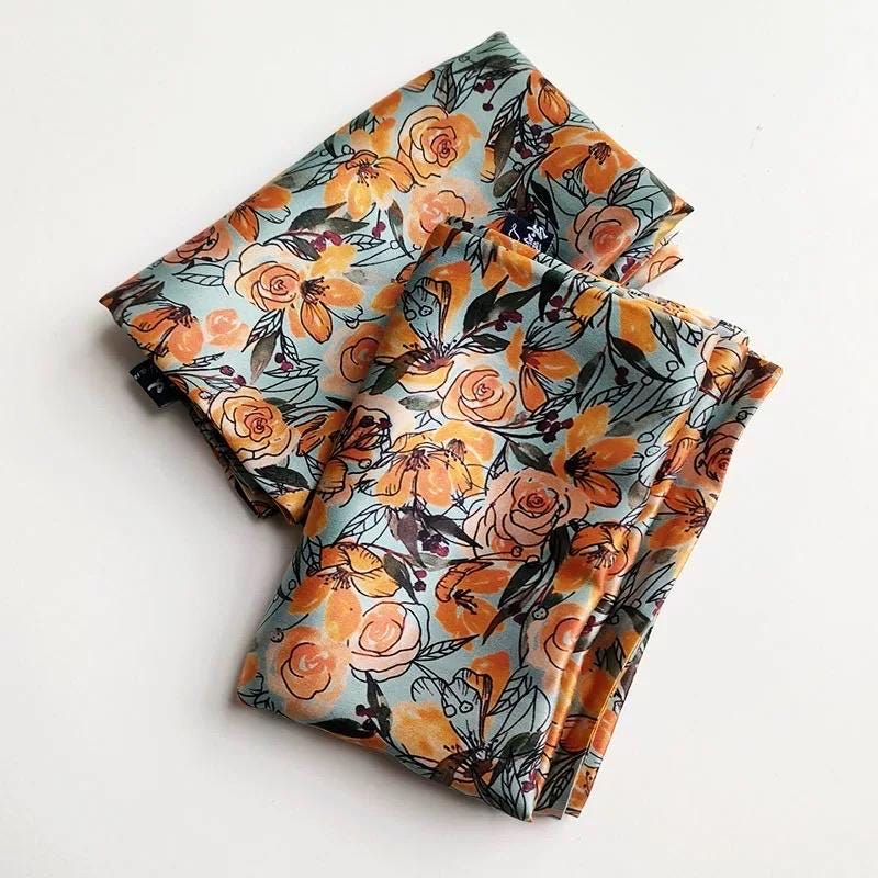 Mulberry Silk Pillowcase: Vintage Floral Cottagecore Bedding