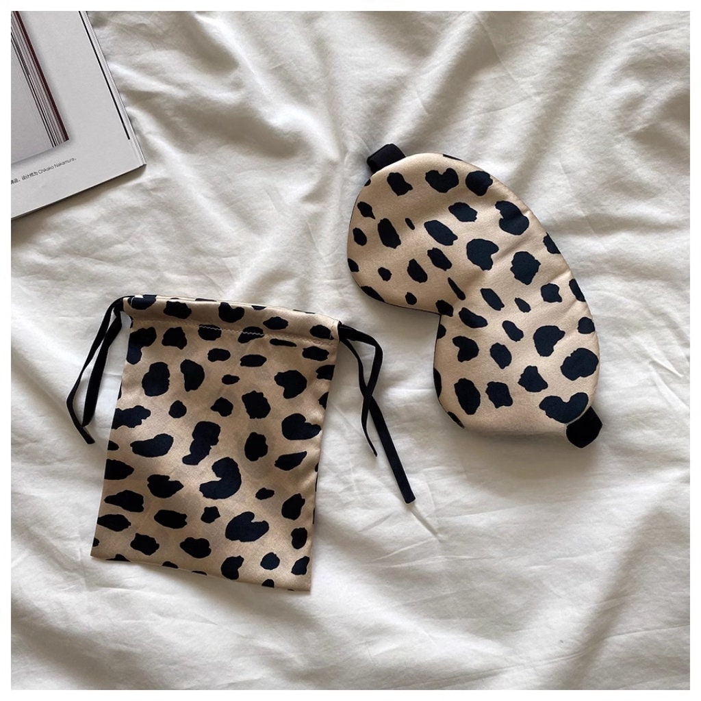 Leopard Dot Silk Pillowcase by 100% Mulberry Silk Gift Set Hypoallergrnic Pillow Case - Skin Hair Care - Beauty Sleep Essential