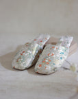 Embroidered Indoor Slippers with Faux-Fur Women Winter House Shoes with Traditional Chinese Dragon and Floral Designs/Ideal Gift for Her