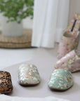 Breathable Mesh Embroidered Slippers – Lightweight House Shoes with Oriental Floral Design Indoor Slippers for Women, Kimono Robe Shoes