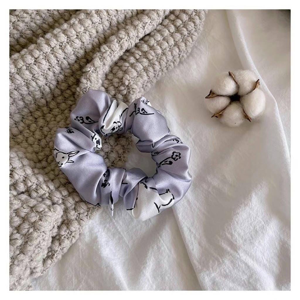Pure Mulberry Silk Hair Scrunchies 30 Momme Silk Hair Ties Floral and Animal Patterns Gif for Hair Care Lover - Silk Hair Wrap