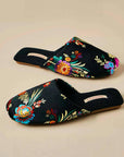 luxury silk hand crafted embroidered shoes