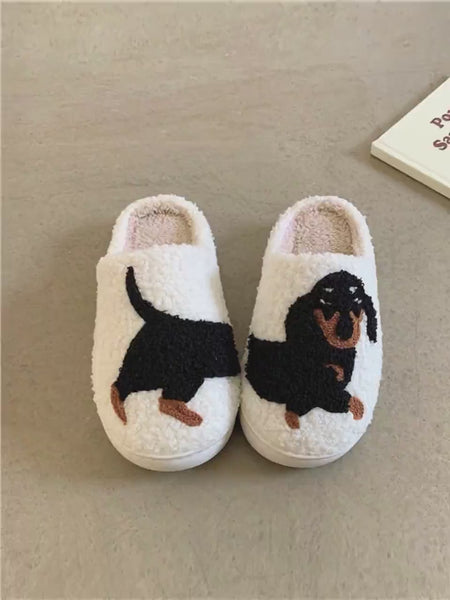 Funny Animal Slippers In Gift Box | Cozy Fleece Dog Cat Slippers | Christmas Gift for Pet Lovers