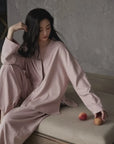Soft Cotton Pajamas Set for Women | Zen Loungewear Sleep Set | Relaxed Homewear | Minimalist Gift for Her